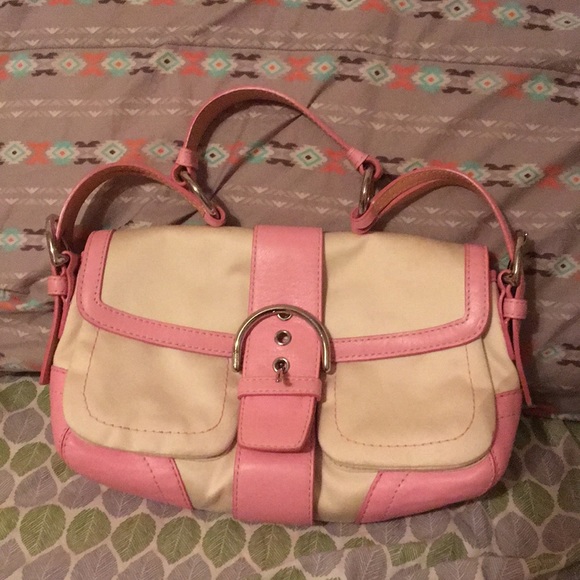 Coach Handbags - Baby Pink Coach Shoulder Bag